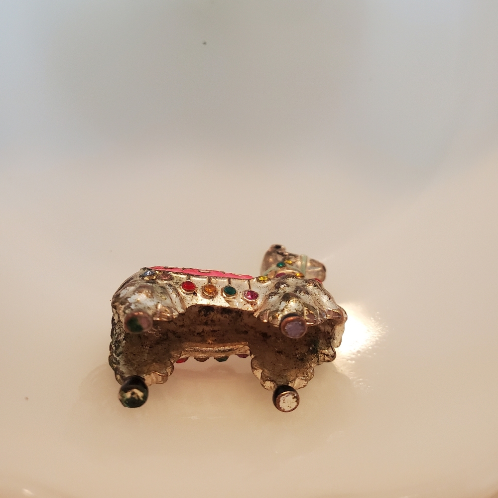 Vintage Pewter Llama Pendant Silver Tone - Picture 3 of 5